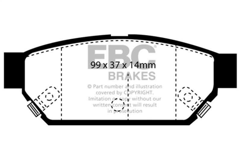 Evo 123 - EBC - Ultimax2 Rear Brake Pads (UD596)