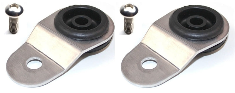 Evo 8-9 - Torque Solution - Radiator Mount Combo with Inserts (Silver)