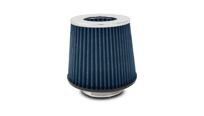 Evo 8-9 - Vibrant Performance - Open Funnel Perf Air Filter (5in Cone O.D. x 5in Tall x 4.5in inlet I.D.) Chrome Filter