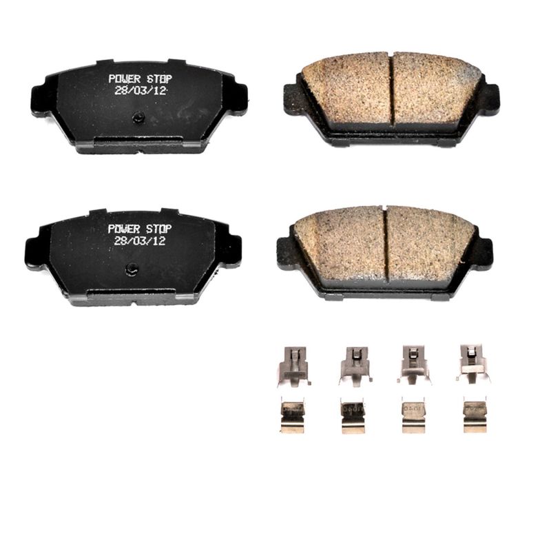 Eclipse GSX - PowerStop - Eagle Talon Rear Z17 Ceramic Brake Pads w/Hardware