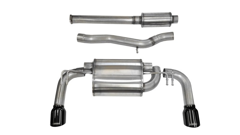 Evo 10 - CORSA Performance - Corsa Sedan 2.0L Black Sport Dual Rear Cat-Back Exhaust