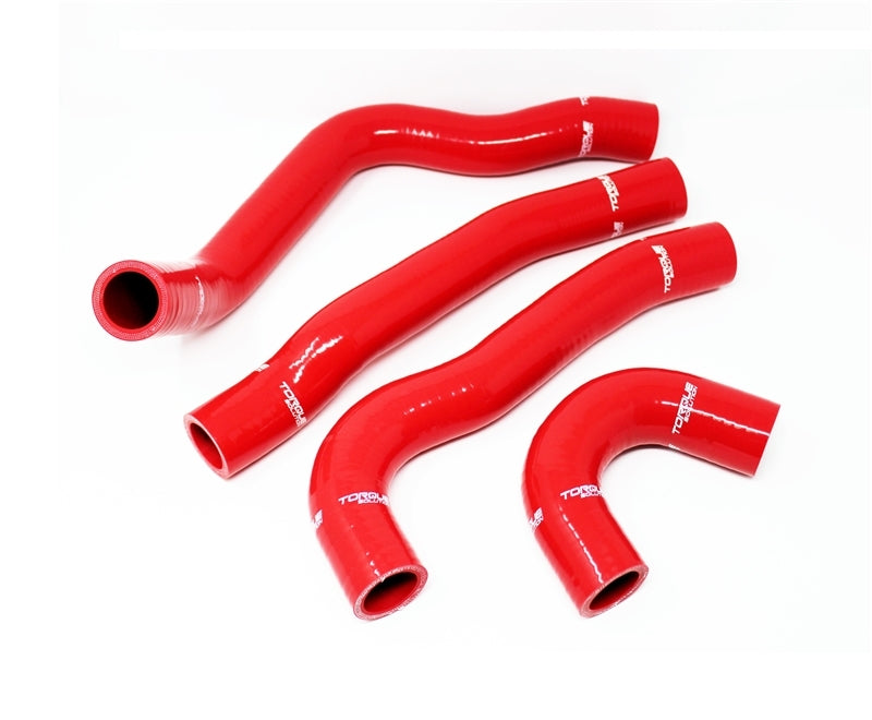Evo 10 - Torque Solution - Silicone Radiator Hose Kit - Red