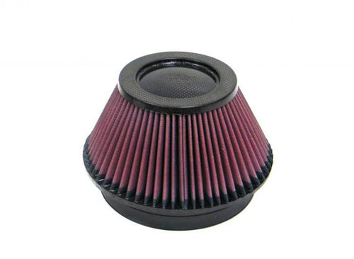 Evo 789 - K&N Engineering - Universal Round Tapered Carbon Fiber Air Filter 6in Flg ID Centered/7.5in B OD/4.5in T OD/4in H