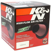 Load image into Gallery viewer, Evo 789 - K&N Engineering - Universal Round Tapered Carbon Fiber Air Filter 6in Flg ID Centered/7.5in B OD/4.5in T OD/4in H