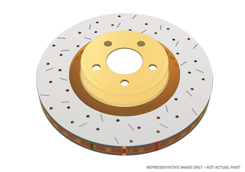 Evo 4 - DBA - Front Drilled & Slotted 4000 Series Rotor (296mm)
