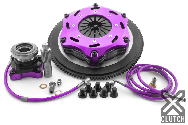 Evo 4-9 - XClutch - 2.0L 7.25in Twin Solid Ceramic Clutch Kit