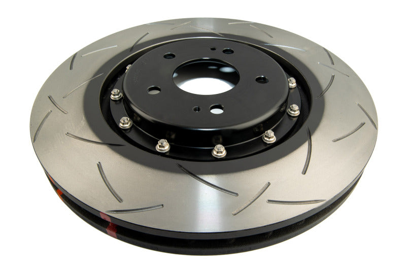 Evo 10 - DBA - Front Slotted 5000 Series 2 Piece Rotor Assembled w/ Black Hat