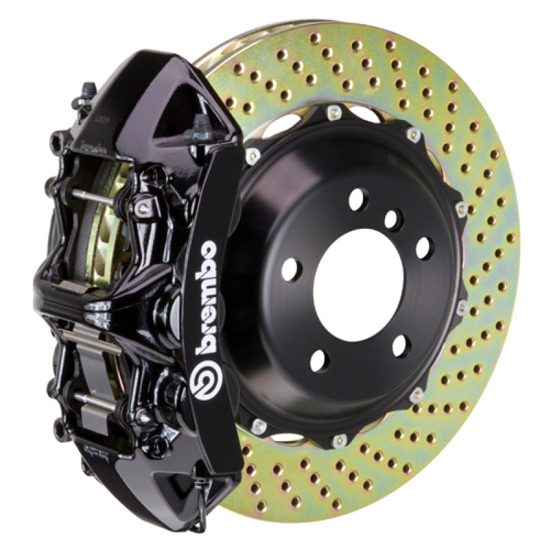 Evo 8-9 - Brembo - Front GT BBK 6 Piston Cast 355x32 2pc Rotor Drilled-Black