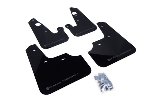 Lancer/Ralliart (2007-2017 sedan) - Rally Armor - Black UR Mud Flap w/ Grey Logo