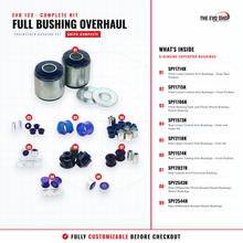 Load image into Gallery viewer, Evo 123 - Full Bushing Overhaul — SuperPro bushing kit breakdown for Mitsubishi Lancer Evolution I-III (CD9A/CE9A)