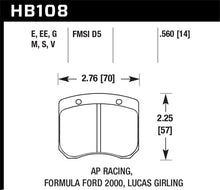 Load image into Gallery viewer, Evo 789 - Hawk Performance - Alfa Romeo GTV-6 2.5 HPS 5.0 Front Brake Pads