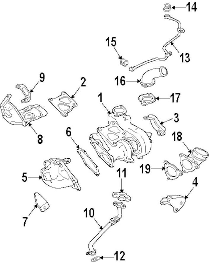 Evo 10 - Mitsubishi OEM - Turbo Air Inlet Fitting