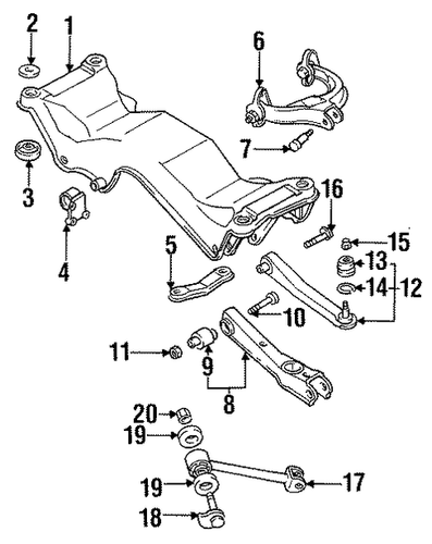 Evo 10 - Mitsubishi OEM - Rear Lower Control Arm Bolt