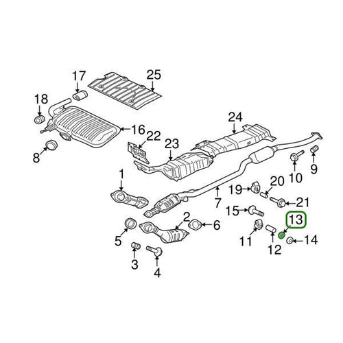 Evo 8-9 - Mitsubishi OEM - Downpipe Exhaust Hanger (A) Washer