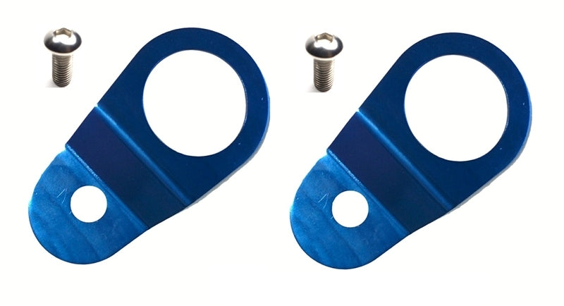 Evo 8-9 - Torque Solution - Radiator Mount Combo with Inserts (Blue)