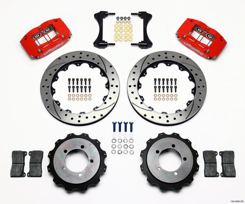 Evo 789 - Wilwood - Dynapro Radial Rear Kit 13.00in Drilled Red