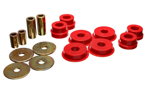 Evo 8 - Energy Suspension - Red Rear Differential / Mustache Bar Bushing Set