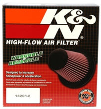 Load image into Gallery viewer, Evo 789 - K&amp;N Engineering - Universal Round Tapered Carbon Fiber Air Filter 6in Flg ID Centered/7.5in B OD/4.5in T OD/4in H
