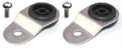 Evo 8-9 - Torque Solution - Radiator Mount Combo with Inserts (Silver)