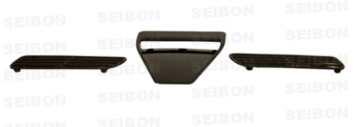 Evo 10 - Seibon - Carbon Fiber Hood Scoop - Only Fits OEM Hoods (Not Seibon Hoods)