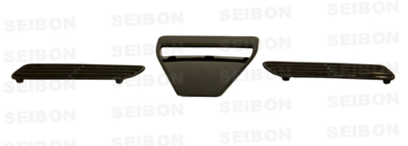 Evo 10 - Seibon - Carbon Fiber Hood Scoop - Only Fits OEM Hoods (Not Seibon Hoods)