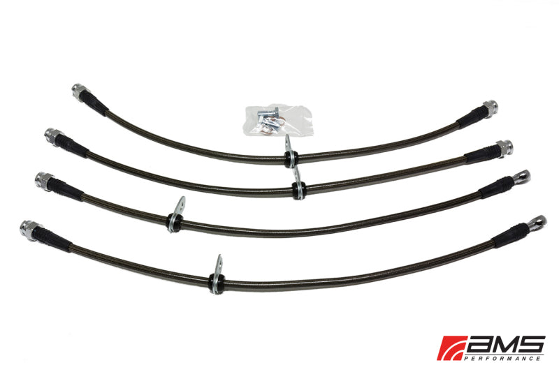 Evo 10 - AMS Performance - Stainless Steel Brake Lines (4 Lines)