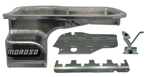 Evo 789 - Moroso - (w/Lower Intercooler Pipe) Road Race Baffled Wet Sump 6.5qt Alum Oil Pan