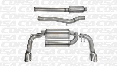 Evo 10 - CORSA Performance - Corsa Sedan 2.0L Polished Sport Dual Rear Cat-Back Exhaust