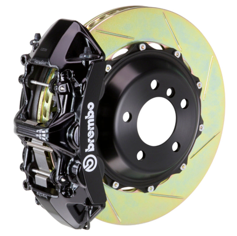 Evo 8-9 - Brembo - Front GT BBK 6 Piston Cast 355x32 2pc Rotor Slotted Type1-Black