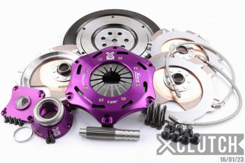 Evo 4-9 - XClutch - 2.0L 7.25in Triple Solid Ceramic Clutch Kit