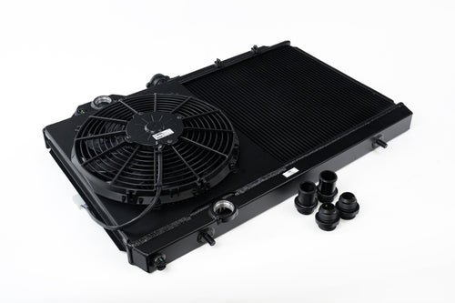 Evo 789 - CSF - Full-Slim Radiator w/12in Fan & Shroud/-16AN - Black