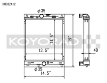 Load image into Gallery viewer, Evo 789 - Koyo - Turbo (MT) Half-Size RACE Radiator
