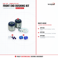 Load image into Gallery viewer, Evo 123 - Front End Bushing Kit — SuperPro bushing kit breakdown for Mitsubishi Lancer Evolution I-III (CD9A/CE9A)
