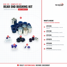 Load image into Gallery viewer, Evo 123 - Rear End Bushing Kit — SuperPro bushing kit breakdown for Mitsubishi Lancer Evolution I-III (CD9A/CE9A)
