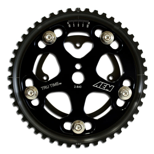 Evo 123 - AEM - 4G63 Tru-Time Adjustable Cam Gear (Black)