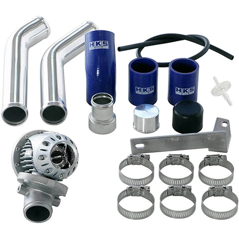 Evo 10 - HKS - SSQV4 BOV Kit Includes 2 Polished Aluminum Pipes