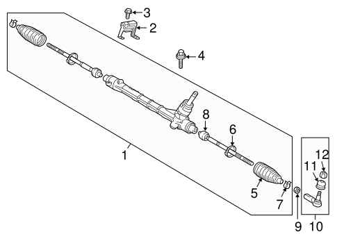 Evo 10 - Mitsubishi OEM - Tie Rod End