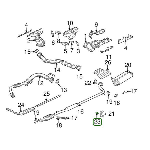 Evo 8-9 - Mitsubishi OEM - Downpipe Exhaust Hanger (A) Collar