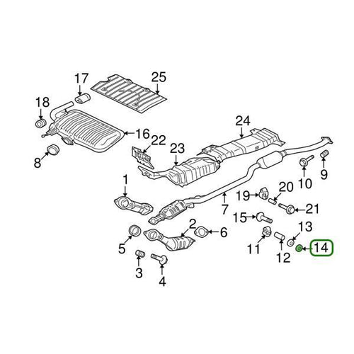 Evo 8-9 - Mitsubishi OEM - Downpipe Exhaust Hanger (A) Seat