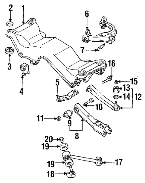 Evo 10 - Mitsubishi OEM - Rear Lower Control Arm Bolt