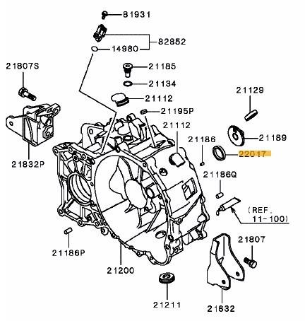 Evo 10 - Mitsubishi OEM - M/T Input Shaft Oil Seal