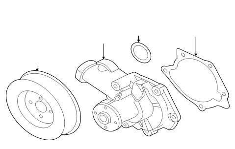 Evo 10 - Mitsubishi OEM - Water Pump O-Ring