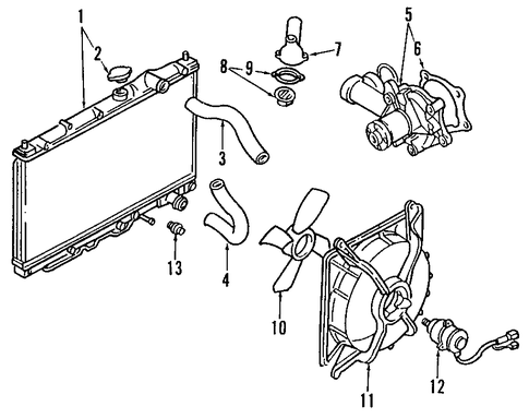 Eclipse GSX 1G - Mitsubishi OEM - Water Pump Gasket