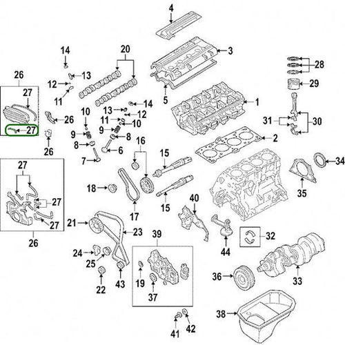 Evo 8-9 - Mitsubishi OEM - Cam Cover Gasket