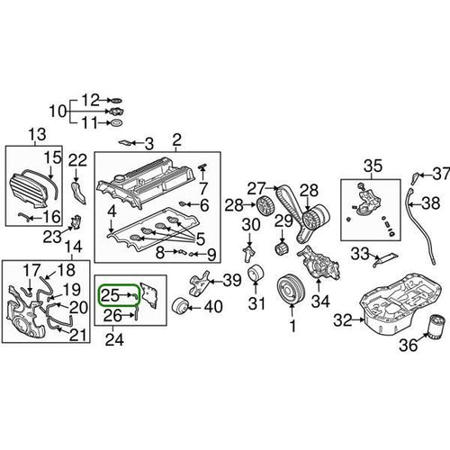 Evo 8-9 - Mitsubishi OEM - Metal Timing Cover Gasket