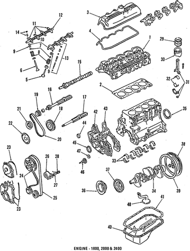 Eclipse GSX 1G - Mitsubishi OEM - Rear Main Seal