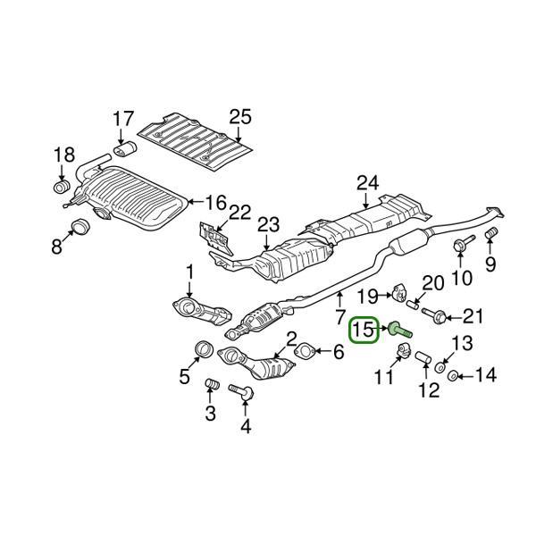 Evo 8-9 - Mitsubishi OEM - Downpipe Exhaust Hanger (A) Bolt