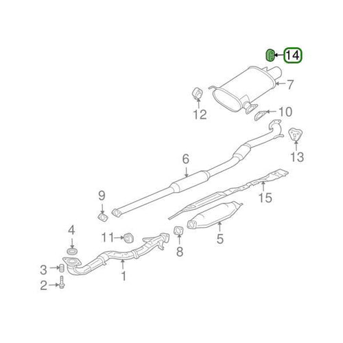 Evo 8-9 - Mitsubishi OEM - Muffler Exhaust Hanger (C)