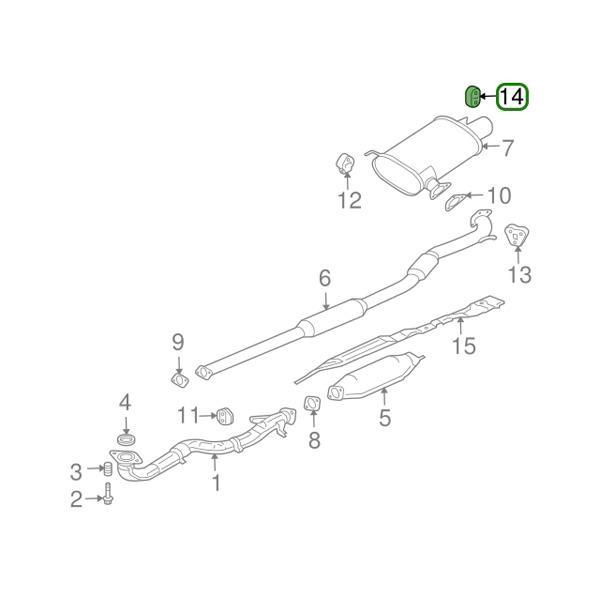 Evo 8-9 - Mitsubishi OEM - Muffler Exhaust Hanger (C)