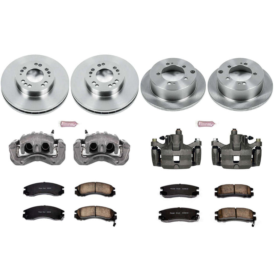 Eclipse GSX 2G - PowerStop - Front & Rear Autospecialty Brake Kit w/Calipers